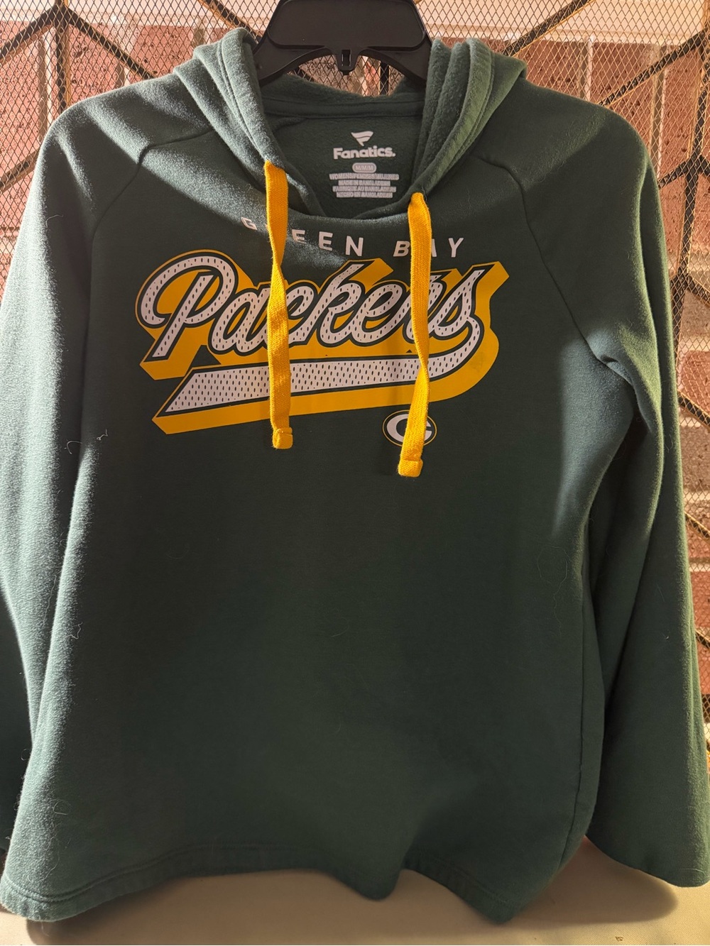 Fanatics Green Bay Packers Green Hoodie with Yellow Accents